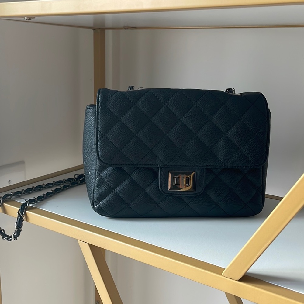 Black chain bag